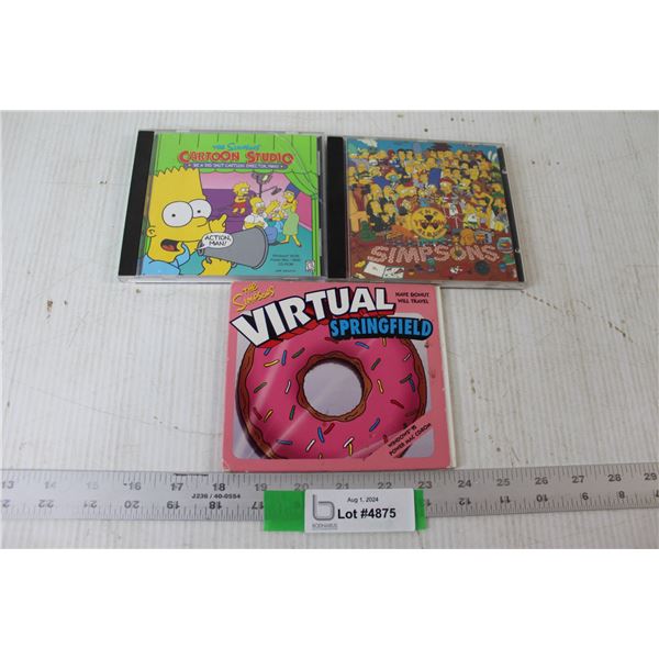 Simpsons Virtual Springfield Windows 95 CD Game, The Simpsons Cartoon Studio, The Simpsons The Yello