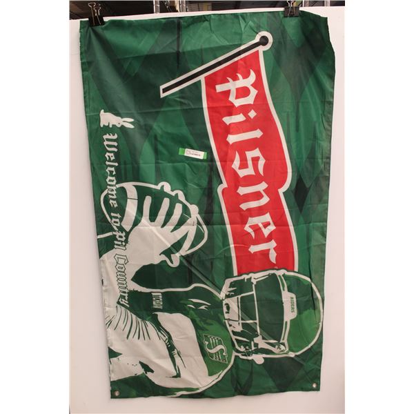 Pilsner Saskatchewan RoughRiders Flag