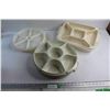 Image 1 : (3) Tupperware and Rubbermaid Serving Platters