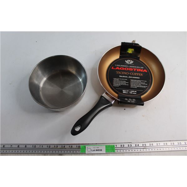 Lagostina Non Stick Ticino Copper Pan 10'' and Pot