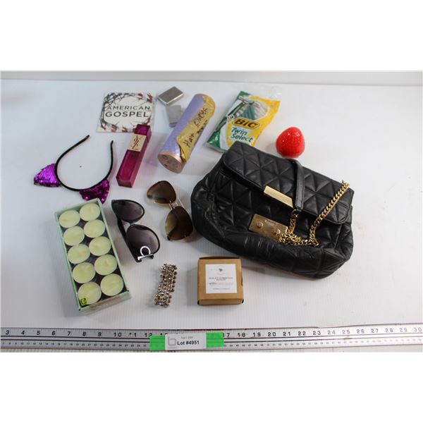 Michael Kors Purse, YSL Perfume, Candles, Accessories and Misc.