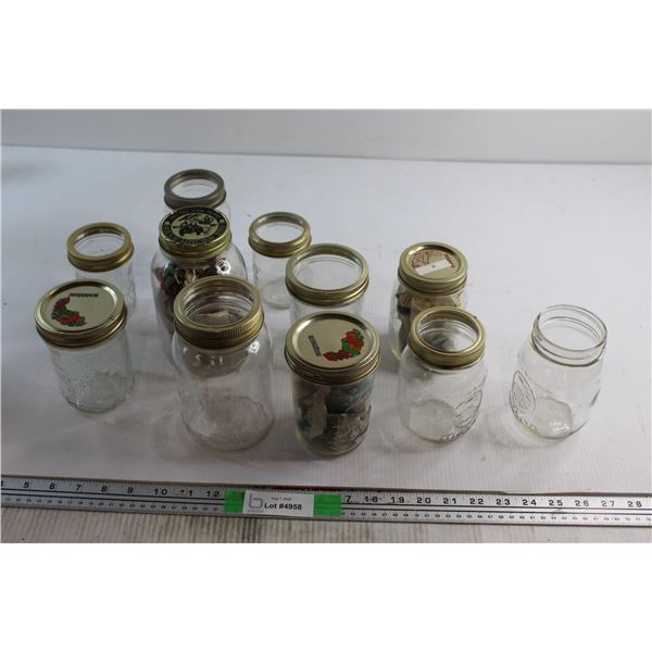 (11) Bernardin and Mason Jars