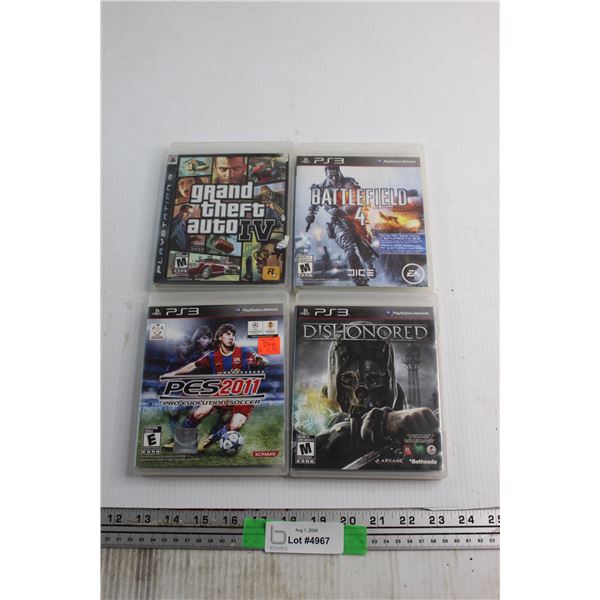(4) Play Station 3 Games