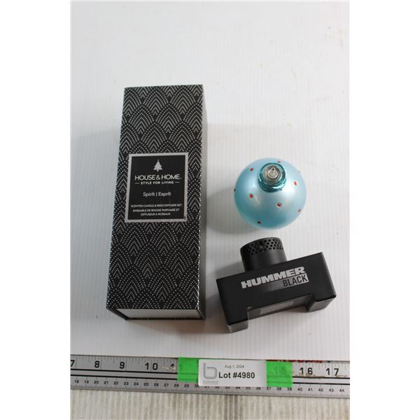 House & Home Scented Candle & Reed Diffuser Set, Hummer Black and Britney Spears Cologne