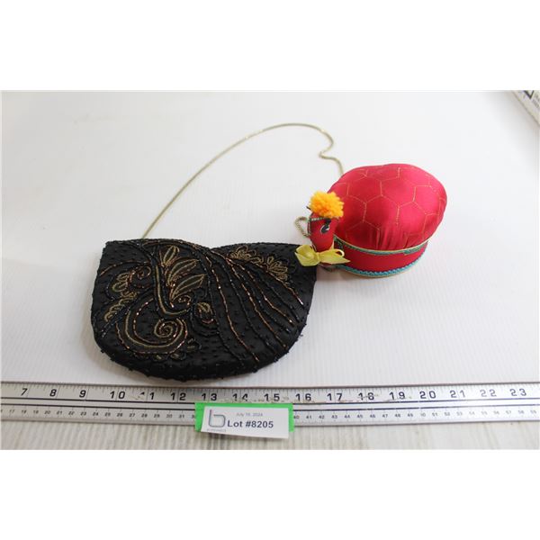 Trinket Holder, Beaded Purse