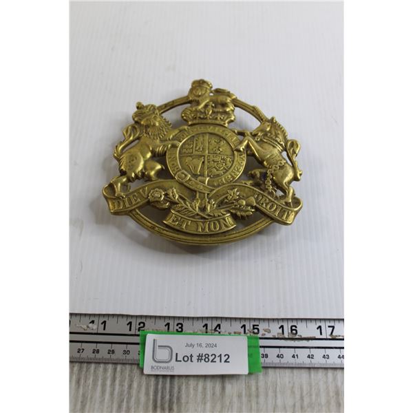 1953 Brass Kings Arms Trivet