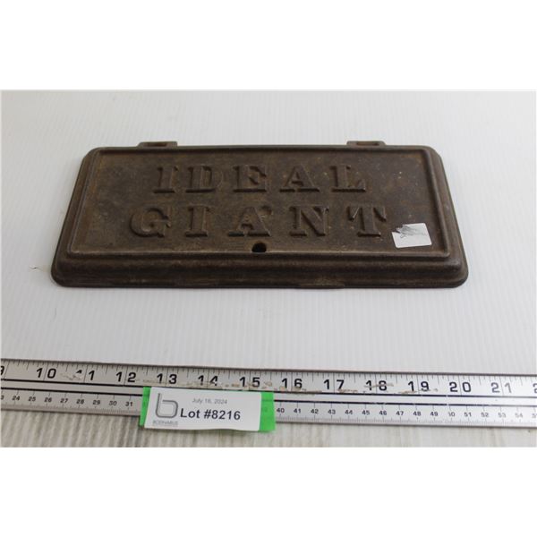 Cast Iron Ideal Giant Implement Tool Box Lid