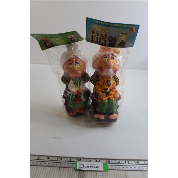 Grandma and Grandpa Novelty Retirement Banks