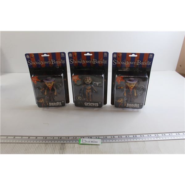 (3) Showdown Bandit Figurines