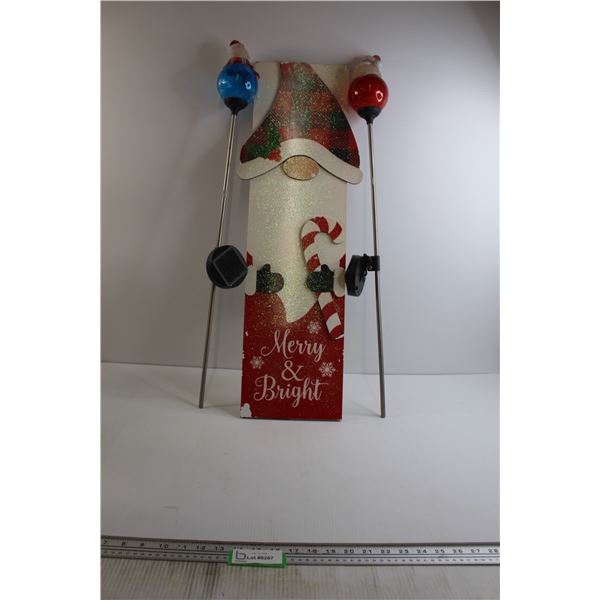 (2) Christmas Lights and Sign