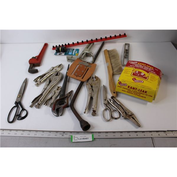 Assorted Tools, Scissors, Handheld broom, Misc.
