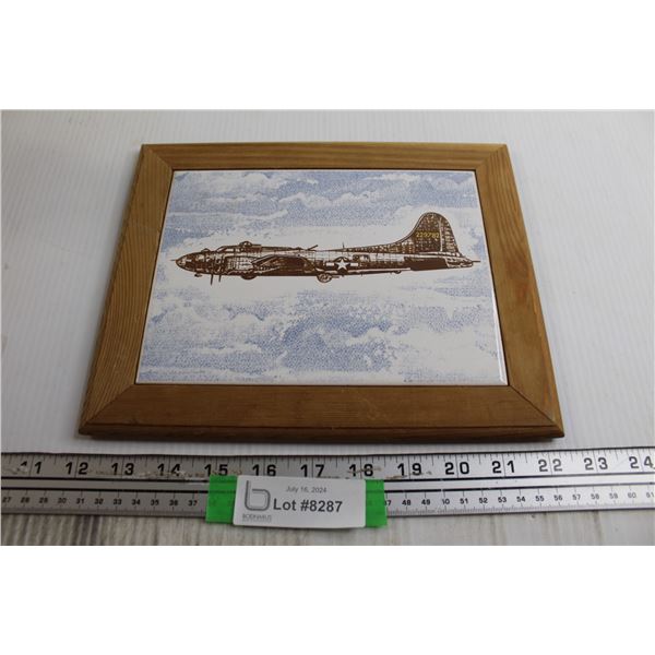 Ceramic Airplane Wall Hanging