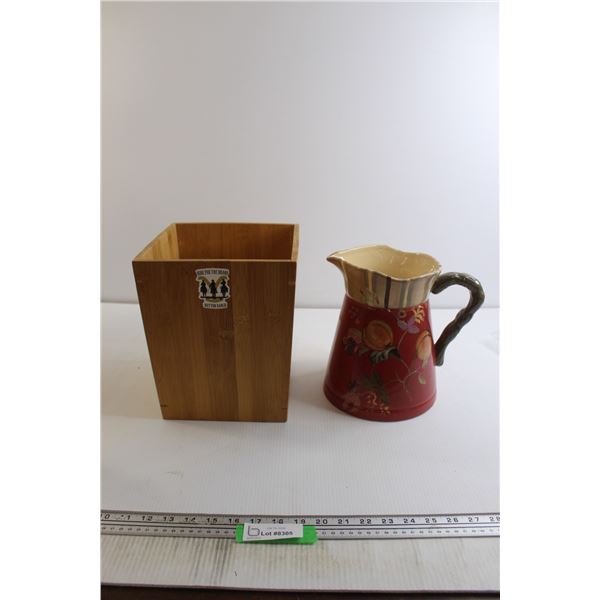 Wooden Bucket, Fruit Pitcher - Small Chip