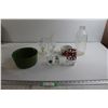 Image 1 : (2) Shot Glasses, Green Bowl, Assorted Kitchenware