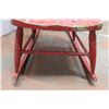 Image 4 : *Vintage Red Wooden Rocking Chair - Some Wear