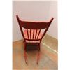 Image 6 : *Vintage Red Wooden Rocking Chair - Some Wear