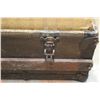 Image 3 : *Vintage Shipping Trunk - 21" x 36" x 13"H, Has Tray, Some Damage