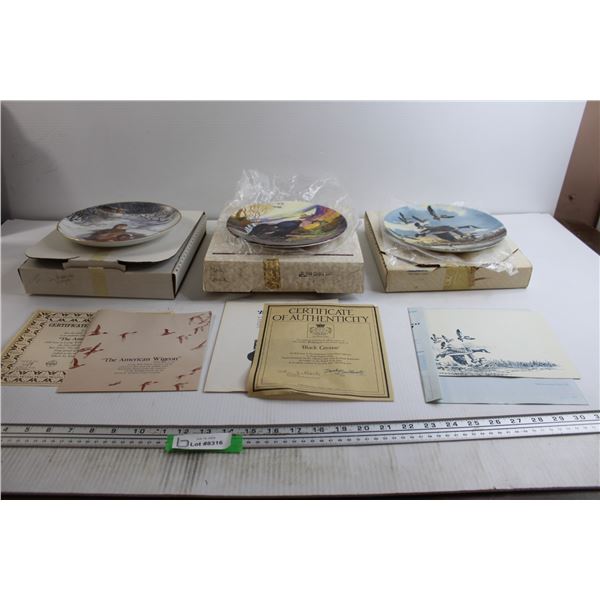 (3) Assorted Decorative Plates