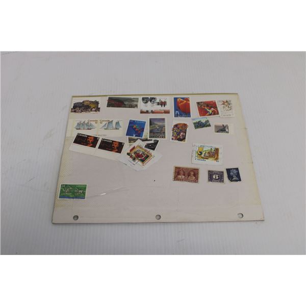 Page of Assorted Stamps