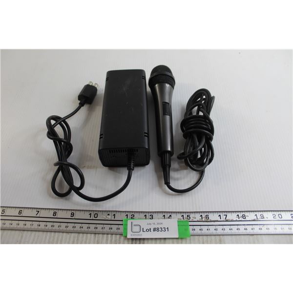 Xbox 360 Slim Cord, Microphone - Both Untested