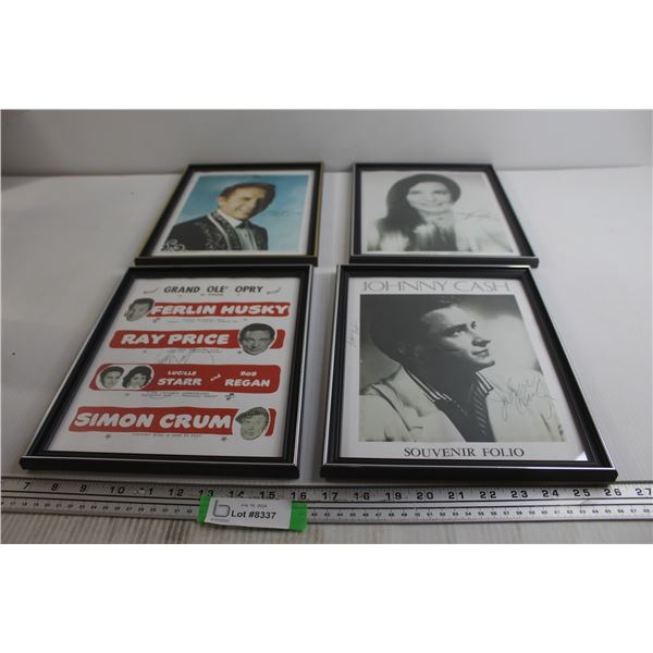 (4) Autographed Photos - All Not Authenticated