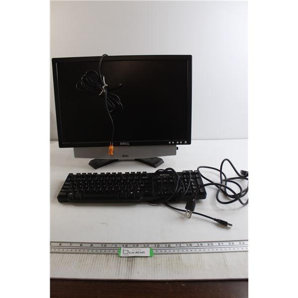 Dell Monitor with Keyboard
