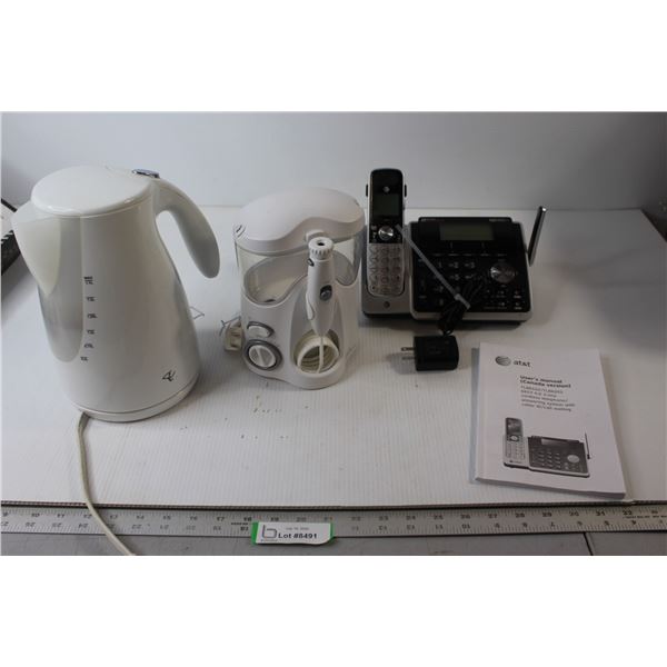 Waterpik Water Flosser, PC Kettle, AT&T Wireless Phone