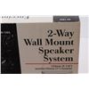 Image 2 : 2-Way Wall Mount Speaker System - NIB, Sealed