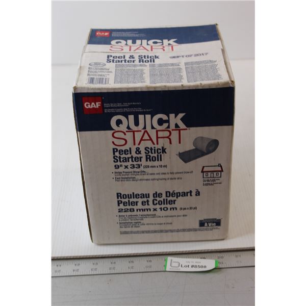 Quick Start Peel & Stick Starter Roll - 9" x 33FT, Sealed NIB