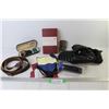 Image 1 : Brekka Slippers (Size Lg) - Belt - Golf Scope - Clock - Misc. Items