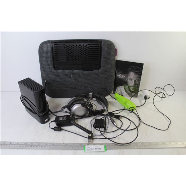 My Book Essential - Laptop Fan Pad - Headphones - Misc. Items