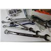 Image 7 : Hole Saws - Spray Gun Cleaning Kit - 6" Grinding Wheel - Shelving Brackets - Metric Wrenches - Misc.