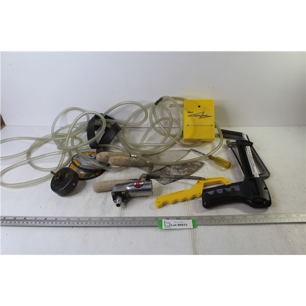 Cement Trowels - Hacksaws - Electra Water Level - Angle Socket Driver - DeWalt Grinding Disks