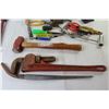 Image 3 : 18" Pipe Wrench (rusted) - Assorted Hand Tools - 2 Lb. Sledge Hammer - (3) Mouse Traps
