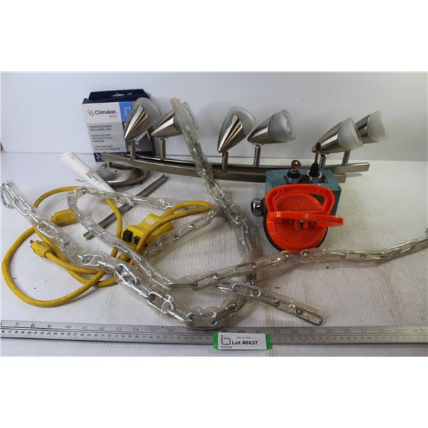 Light Bar - Squeegee - Power Switch w/Key - Suction Cup - 42" & 32" Bicycle Lock Chains - Power Cord