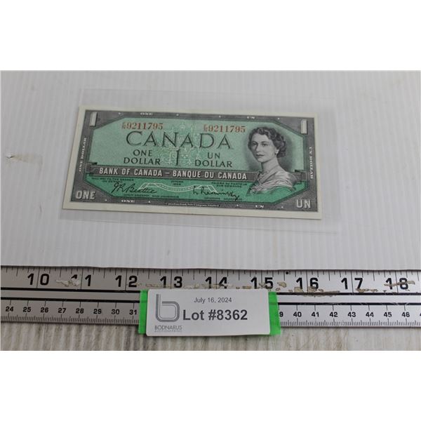 1954 Canadian $1 Bill