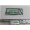 Image 1 : 1954 Canadian $1 Bill