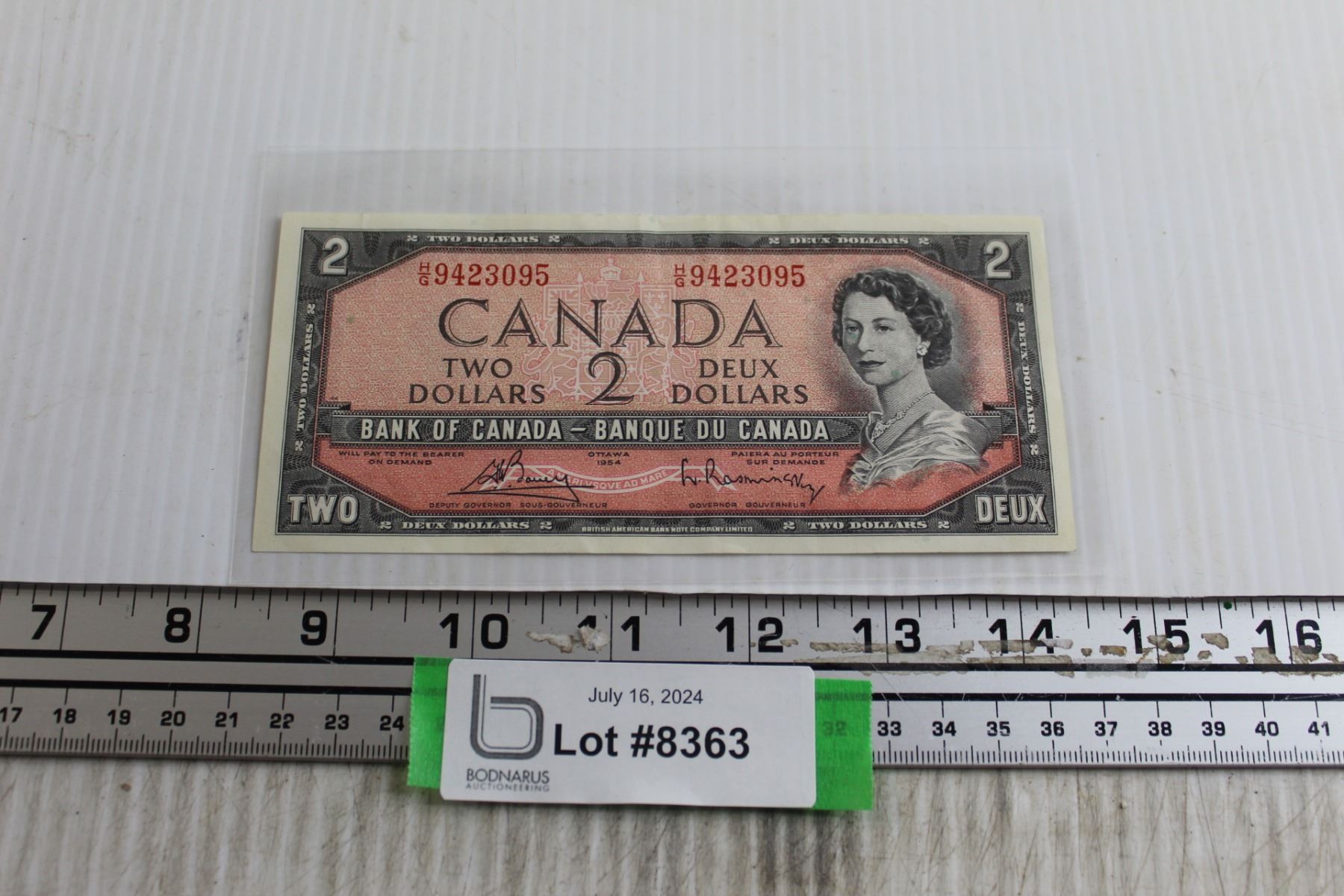 1955 Canadian $2 Bill - Bodnarus Auctioneering
