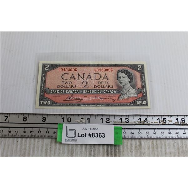 1955 Canadian $2 Bill