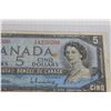 Image 2 : 1956 Canadian $5 Bill