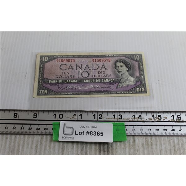 1957 Canadian $10 Bill