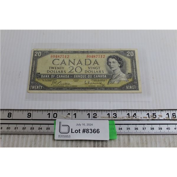 1958 Canadian $20 Bill