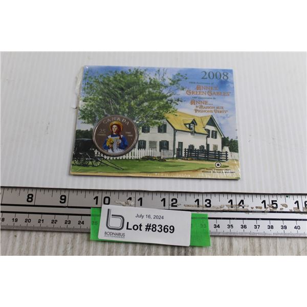 2008 Anne of Green Gables 25 Cent Coin