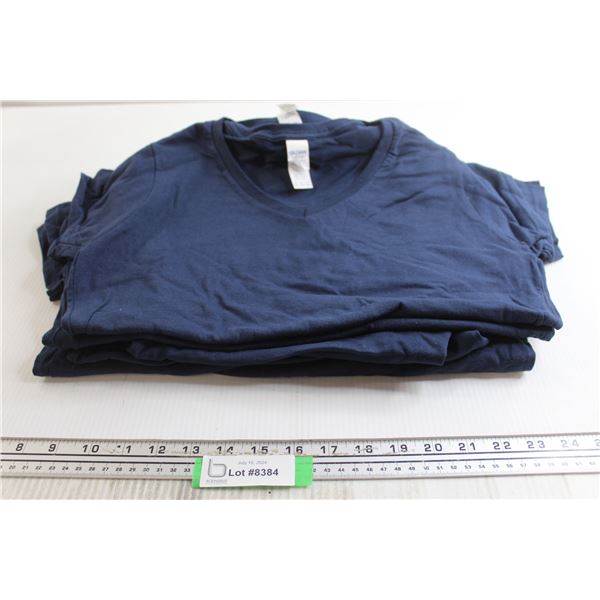 (9) Gildan Blue Shirts - S, M, L