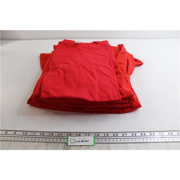 (7) Red Shirts - Assorted Sizes