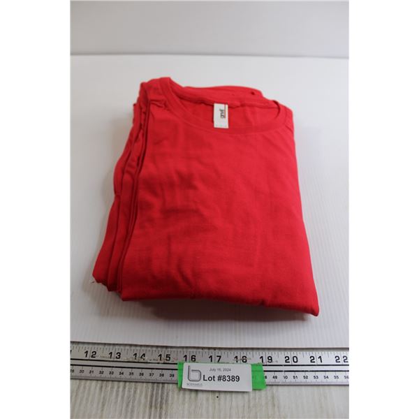 (7) Anvil Red Shirts - L