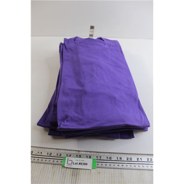 (8) Next Level Purple Shirts - XL