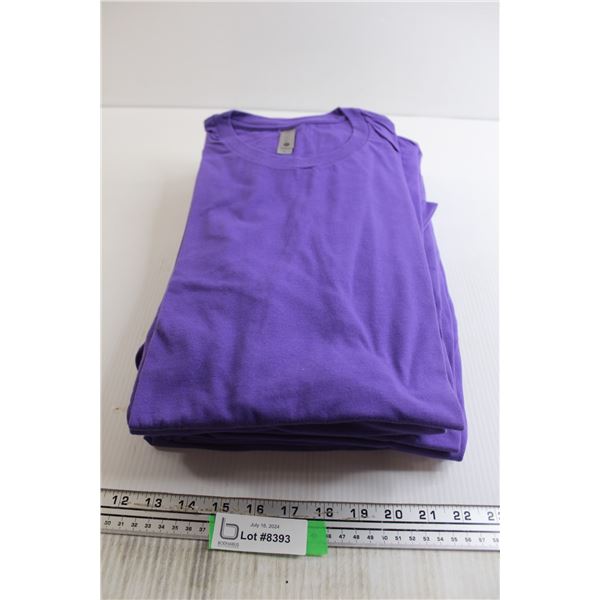 (8) Next Level Purple Shirts - S, XL, XXL