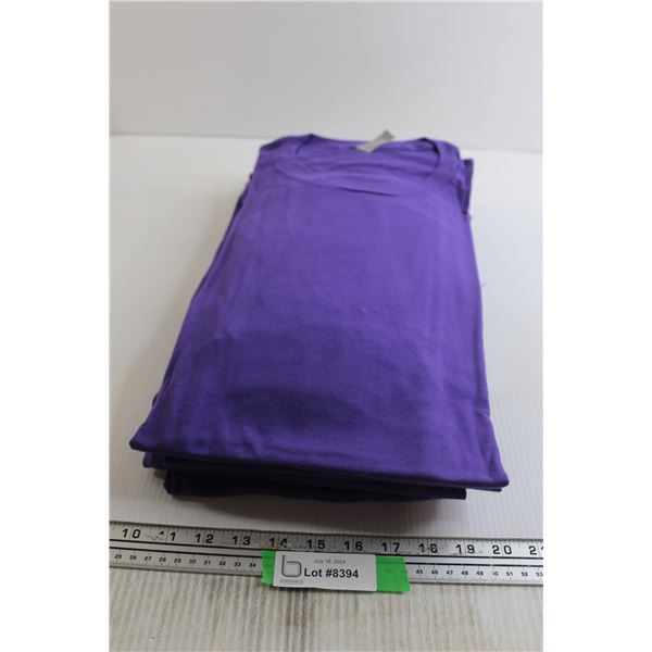 (8) Next Level Purple Shirts - S, L, 3XL