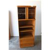 Image 1 : ** Lighted Wall Unit w/ Glass Doors - 18"deep x 76" Tall x 29" Wide
